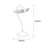 Opviq Angel - 5061 Lámpara de mesa negra y dorada